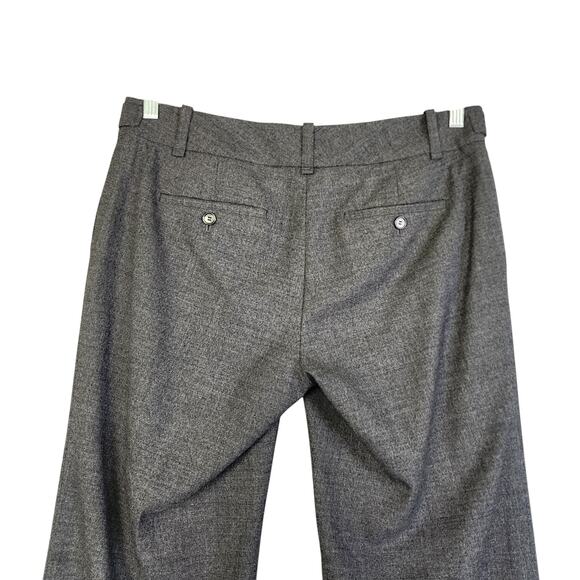 Ann Taylor Womens Wool Blend Dress Pants Slacks Size 8 Gray Wide Leg Career Work - Picture 4 of 11